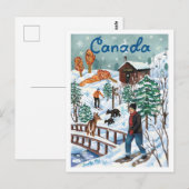 Canada Winter Wonderland Briefkaart (Voorkant / Achterkant)