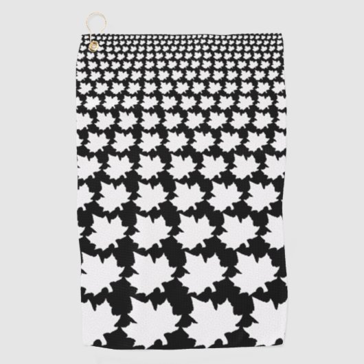 CANADA Witte esdoorn bladeren golfhanddoek (Voorkant)