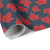 Canada Wrapping Paper Canada Maple Leaf Paper Cadeaupapier (Rol Hoek)