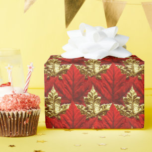 Canada Wrapping Paper Canada Maple Leaf Paper Cadeaupapier