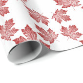 Canada Wrapping Paper Canada Maple Leaf Paper Cadeaupapier (Rol Hoek)