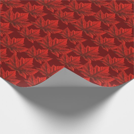 Canada Wrapping Paper Maple Leaf Souvenir Paper Cadeaupapier (Hoek)