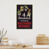 Canada WWI Propaganda Poster Victory Bonds (Keuken)