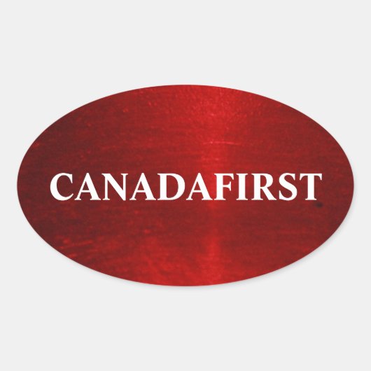 CANADAFIRST ovale Sticker (Voorkant)