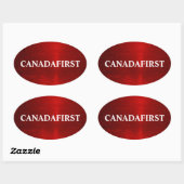 CANADAFIRST ovale Sticker (Vel)