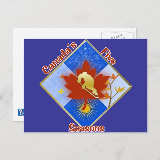 Canada's 5-seizoensgebonden Briefkaart (Voorkant / Achterkant)