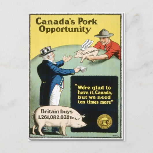 Canada's Pork Opportunity Briefkaart (Voorkant)