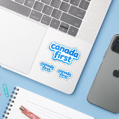 canadateerst sticker (Laptop met iPhone)