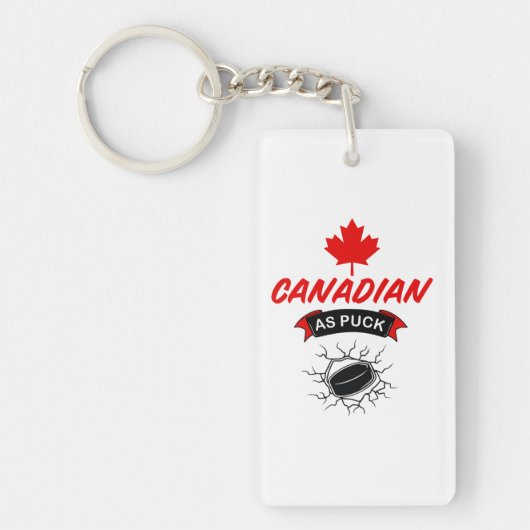 Canadees als Puck Sleutelhanger (Voorkant)