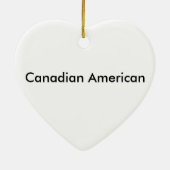 Canadees Amerikaans Keramisch Ornament (Achterkant)