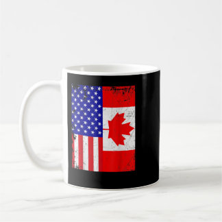Canadees Amerikaans Shirt Verenigde Staten Canada Koffiemok