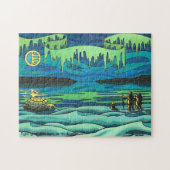Canadees Art Puzzle Persoonlijk winterlandschap Legpuzzel (Horizontaal)