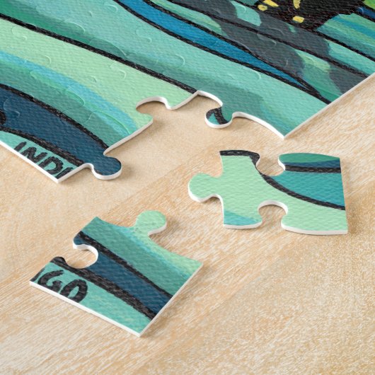 Canadees Art Puzzle Persoonlijk winterlandschap Legpuzzel (Zijkant)