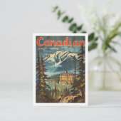 Canadees  Beroemde Reisplaats Briefkaart (Staand voorkant)