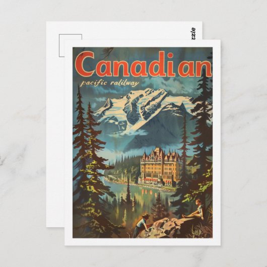 Canadees  Beroemde Reisplaats Briefkaart (Voorkant / Achterkant)