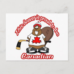 Canadees Briefkaart Beaver