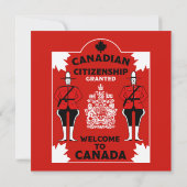 Canadees Burgerschap Viering Gift Kaart (Achterkant)