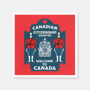 Canadees Burgerschap Viering Gift Servet
