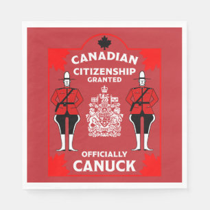 Canadees Burgerschap Viering Gift Servet