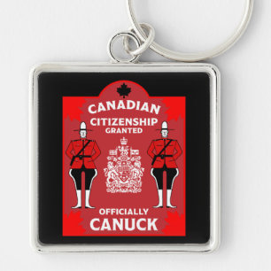 Canadees Burgerschap Viering Gift Sleutelhanger