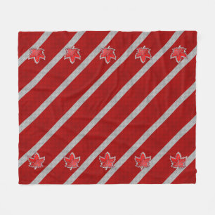 Canadees chroommanleder op koolstofvezelstijlen fleece deken