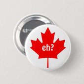 Canadees esdoornblad met Eh Symbol Button (Voorkant /achterkant)