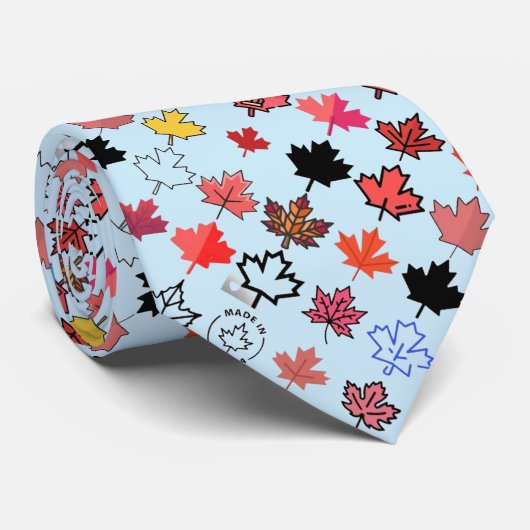 Canadees esdoornblad stropdas (Opgerold)