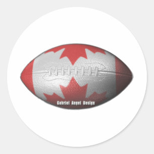 Canadees Football Ronde Sticker