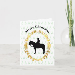 Canadees gebergte op paardenkerstKaart Kaart