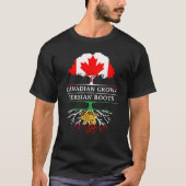 Canadees gegroeid met Perzische Iraanse    rootsPe T-shirt (Voorkant)