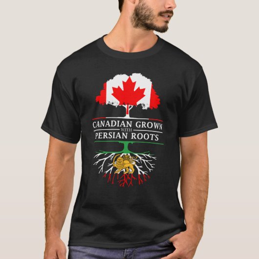 Canadees gegroeid met Perzische Iraanse    rootsPe T-shirt (Voorkant)