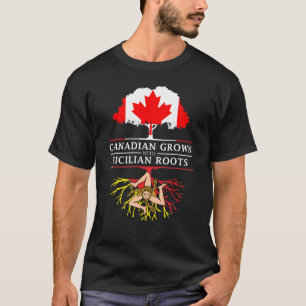 Canadees gegroeid met Siciliaanse roetSiciliaan T-shirt