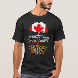 Canadees gegroeid met Spaanse    wortelsSpaans des T-shirt