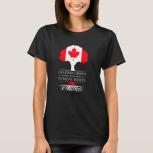 Canadees gekweekt met Jemenitische roet Jemen vlag T-shirt
