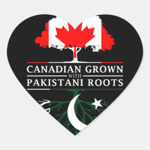 Canadees geteeld met Pakistaanse roots Pakistan Hart Sticker