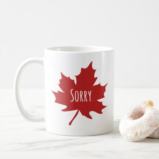 Canadees grappig koffiemok (Met donut)