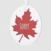 Canadees grappig ornament (voorkant)
