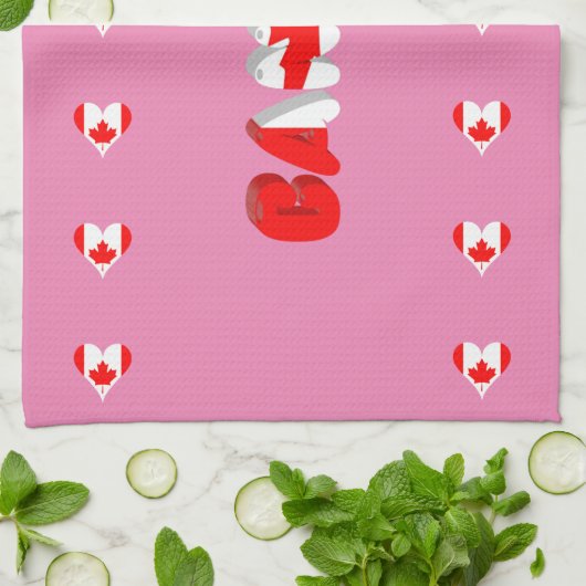 Canadees hart theedoek (Gevouwen)