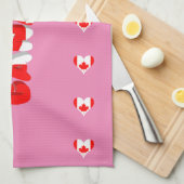 Canadees hart theedoek (Quarter Fold)