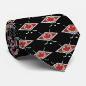 Canadees Hockey Flag Logo Stropdas (Opgerold)