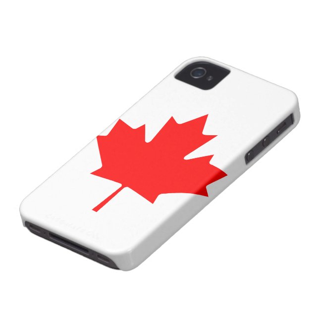 Canadees iPhone 4/4S-Hoesje met vlag Case-Mate iPhone Case (Onderkant)