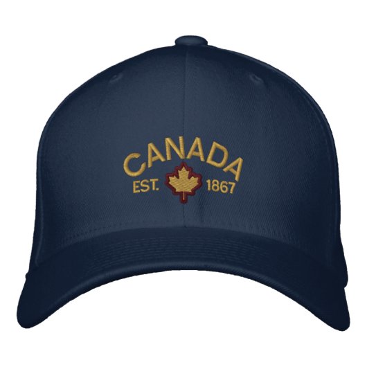 Canadees Jubileum Embroidery Canada Geborduurde Pet (Voorkant)