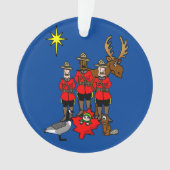 Canadees kerstfeestnummer ornament (voorkant)