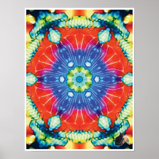 Canadees Kinetic Collage Kaleidoscoop Poster (Voorkant)