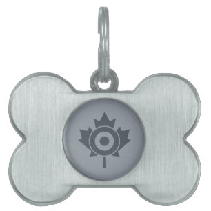 Canadees Label Maple Leaf Roundel Mod Huisdieren Naamplaatje
