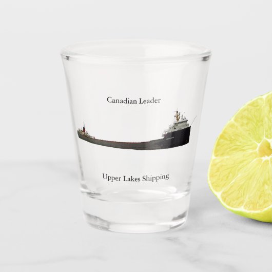 Canadees leader-schotglas shot glas (Voorkant)