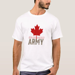 Canadees legerontwerp t-shirt