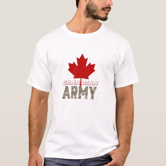 Canadees legerontwerp t-shirt (Voorkant)