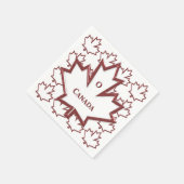 Canadees maanbladpapier servetten (Hoek)