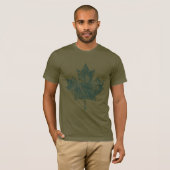 Canadees maple Leaf Grunge Style CANADA T-shirt (Voorkant volledig)